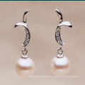 Natural Round Pearl Earrings Jewelry